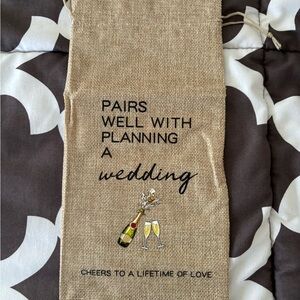 Engagement / Fiancé / Planning a Wedding Wine Bag - NWOT - Offers welcome